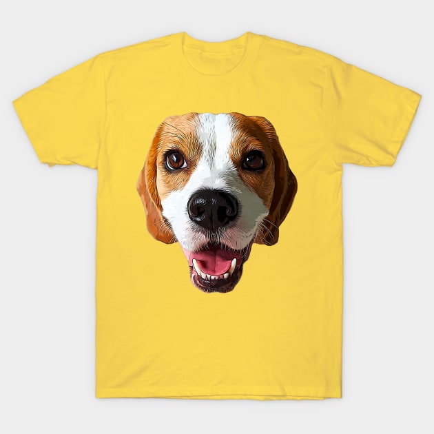 Beagle Head for Beagle Dog Lovers T-Shirt by Elarex